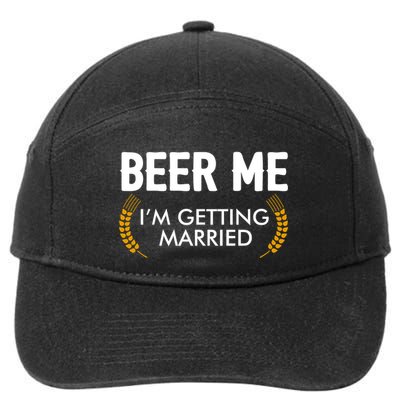 Funny Beer Me I'm Getting Married 7-Panel Snapback Hat