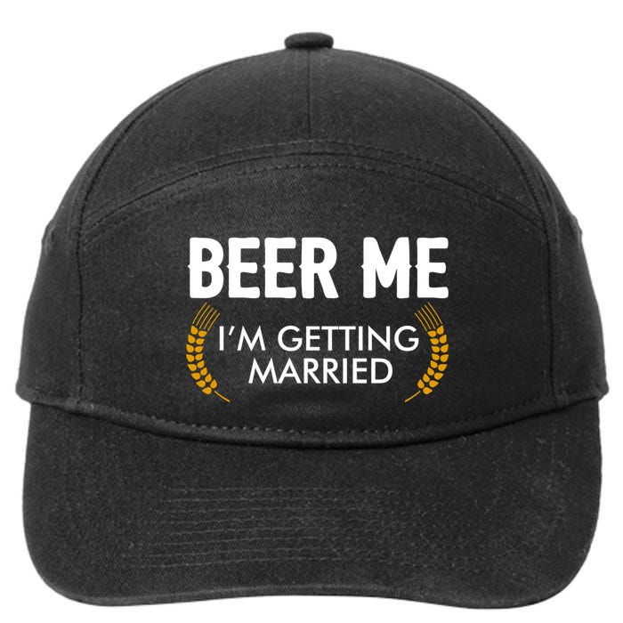 Funny Beer Me I'm Getting Married 7-Panel Snapback Hat