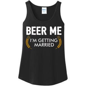 Funny Beer Me I'm Getting Married Ladies Essential Tank