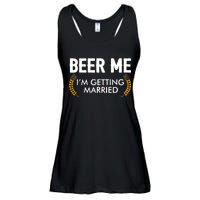 Funny Beer Me I'm Getting Married Ladies Essential Flowy Tank