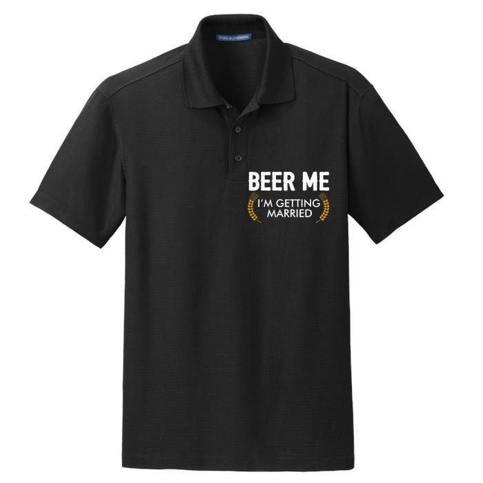 Funny Beer Me I'm Getting Married Dry Zone Grid Polo