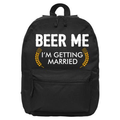 Funny Beer Me I'm Getting Married 16 in Basic Backpack