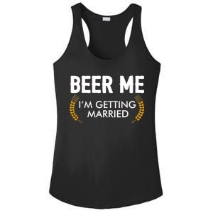 Funny Beer Me I'm Getting Married Ladies PosiCharge Competitor Racerback Tank