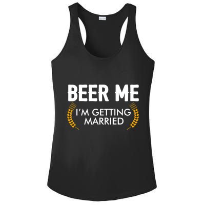 Funny Beer Me I'm Getting Married Ladies PosiCharge Competitor Racerback Tank