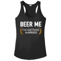 Funny Beer Me I'm Getting Married Ladies PosiCharge Competitor Racerback Tank