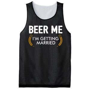 Funny Beer Me I'm Getting Married Mesh Reversible Basketball Jersey Tank