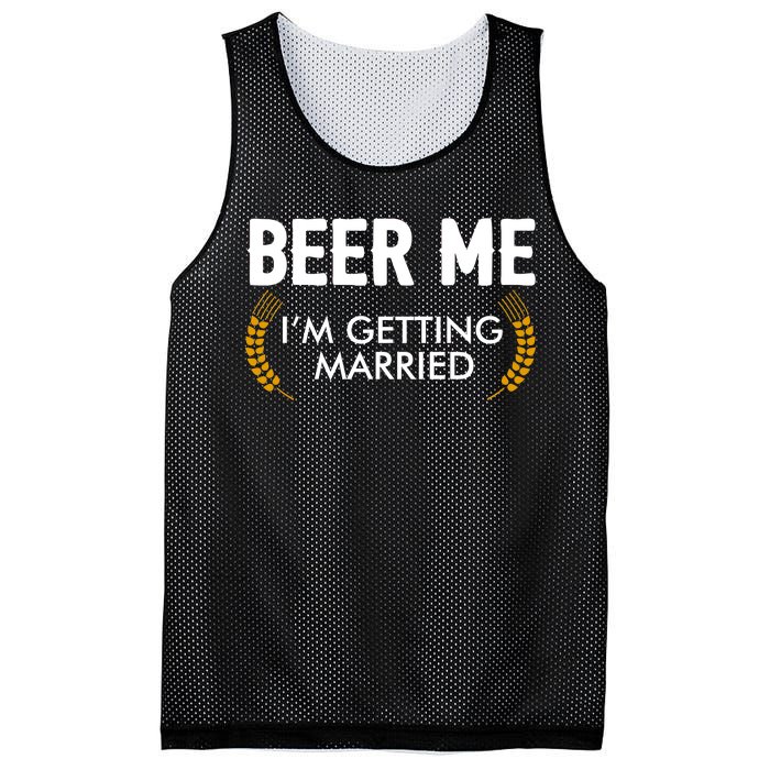 Funny Beer Me I'm Getting Married Mesh Reversible Basketball Jersey Tank