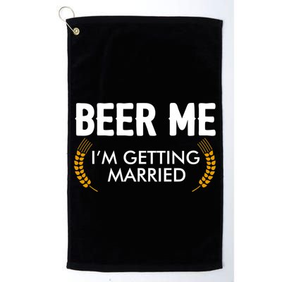Funny Beer Me I'm Getting Married Golf Towel