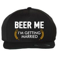 Funny Beer Me I'm Getting Married Wool Snapback Cap