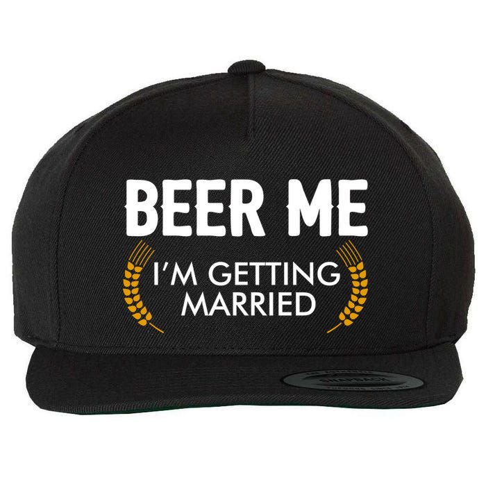 Funny Beer Me I'm Getting Married Wool Snapback Cap