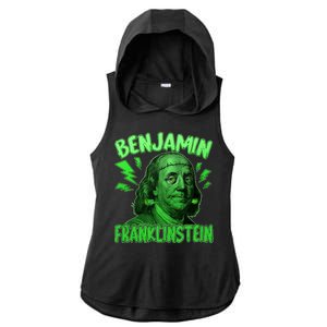 Funny Benjamin Franklinstein Ladies PosiCharge Tri-Blend Wicking Draft Hoodie Tank