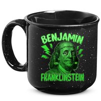 Funny Benjamin Franklinstein 15oz Campfire Ceramic Mug