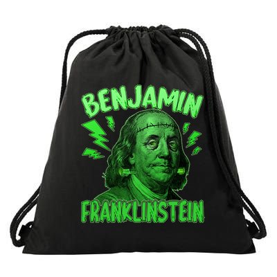 Funny Benjamin Franklinstein Drawstring Bag