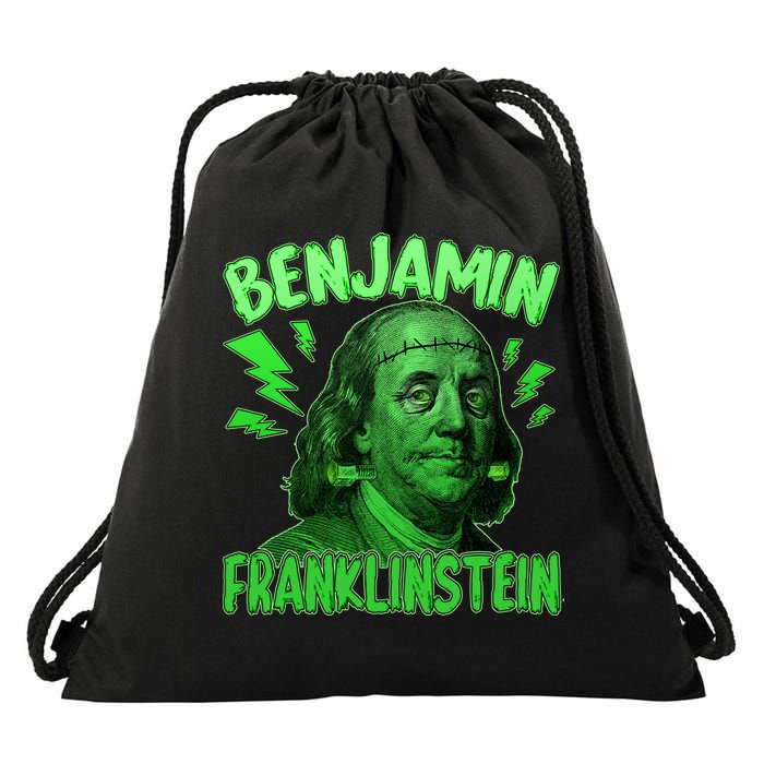 Funny Benjamin Franklinstein Drawstring Bag