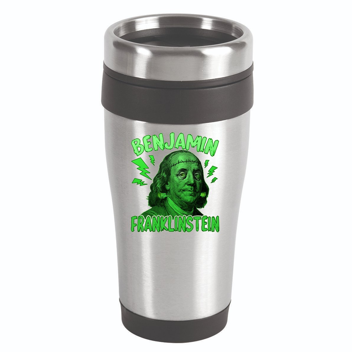 Funny Benjamin Franklinstein 16oz Travel Tumbler