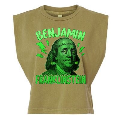 Funny Benjamin Franklinstein Garment-Dyed Women's Muscle Tee