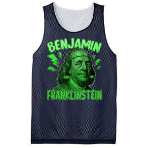 Funny Benjamin Franklinstein Mesh Reversible Basketball Jersey Tank