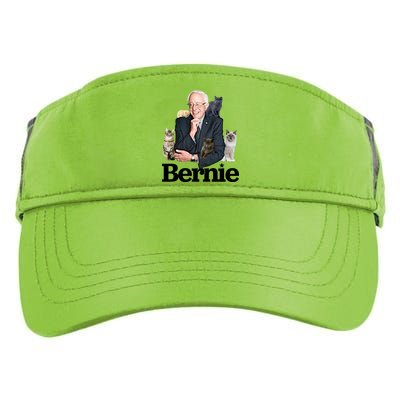 Funny Bernie Sanders Cats Adult Drive Performance Visor