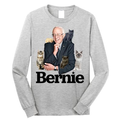 Funny Bernie Sanders Cats Long Sleeve Shirt