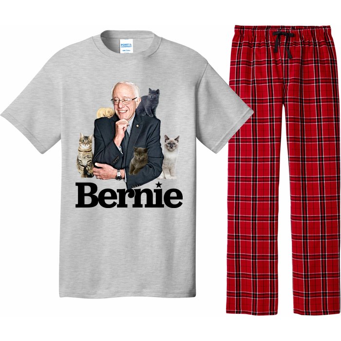 Funny Bernie Sanders Cats Pajama Set