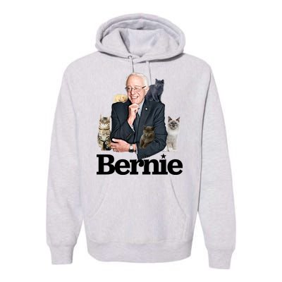 Funny Bernie Sanders Cats Premium Hoodie