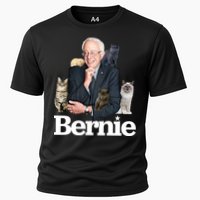 Funny Bernie Sanders Cats Cooling Performance Crew T-Shirt