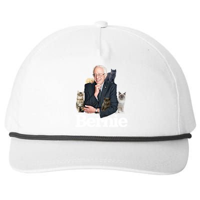 Funny Bernie Sanders Cats Snapback Five-Panel Rope Hat