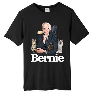 Funny Bernie Sanders Cats Tall Fusion ChromaSoft Performance T-Shirt