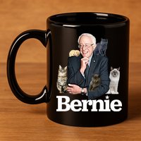Funny Bernie Sanders Cats 11oz C Handle Ceramic Mug