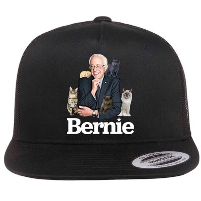 Funny Bernie Sanders Cats Flatbill Hat