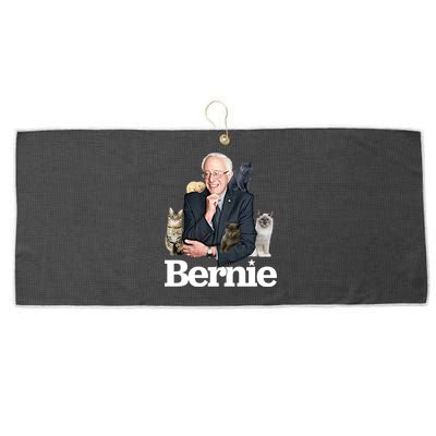 Funny Bernie Sanders Cats Large Microfiber Waffle Golf Towel