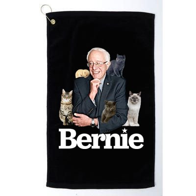 Funny Bernie Sanders Cats Platinum Collection Golf Towel