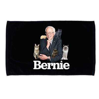 Funny Bernie Sanders Cats Microfiber Hand Towel