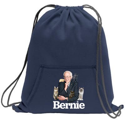 Funny Bernie Sanders Cats Sweatshirt Cinch Pack Bag