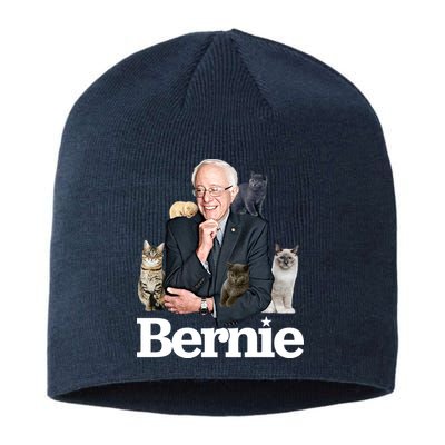 Funny Bernie Sanders Cats Sustainable Beanie