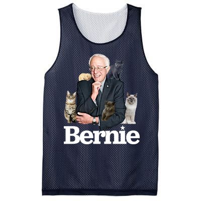 Funny Bernie Sanders Cats Mesh Reversible Basketball Jersey Tank