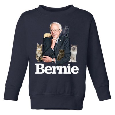 Funny Bernie Sanders Cats Toddler Sweatshirt