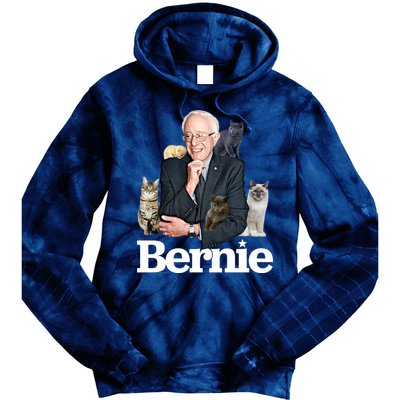 Funny Bernie Sanders Cats Tie Dye Hoodie