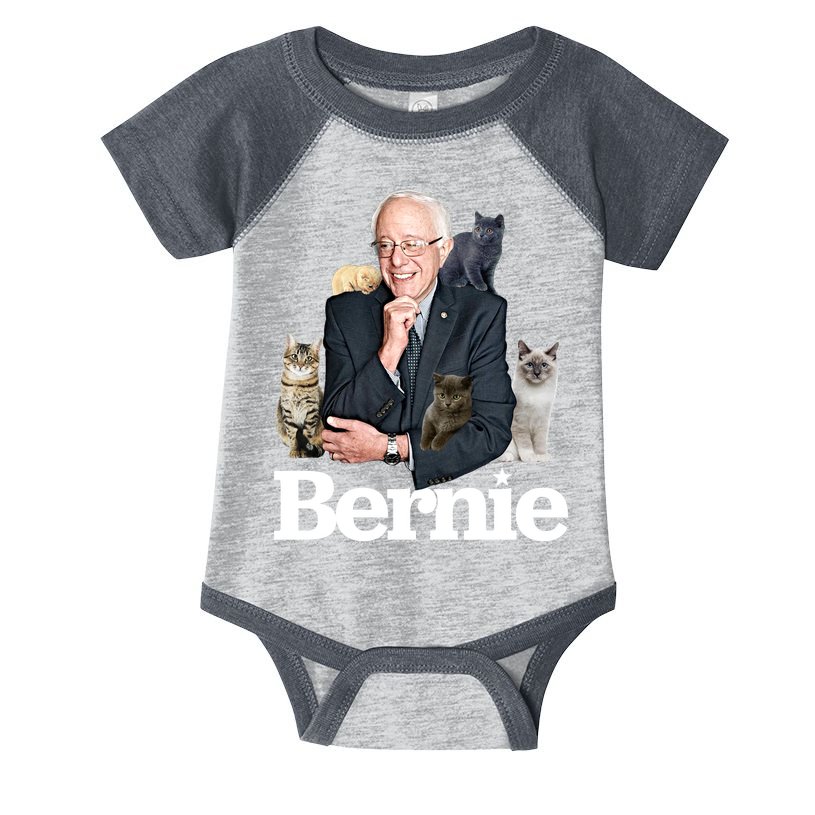 Funny Bernie Sanders Cats Infant Baby Jersey Bodysuit