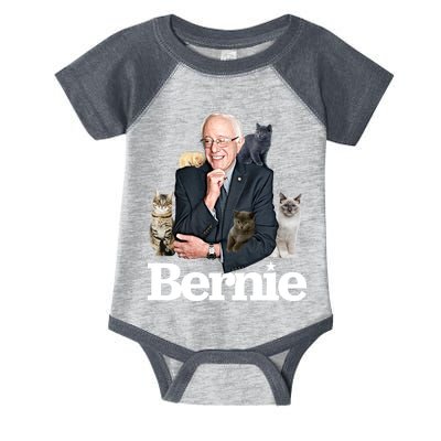 Funny Bernie Sanders Cats Infant Baby Jersey Bodysuit