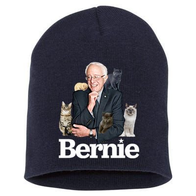 Funny Bernie Sanders Cats Short Acrylic Beanie