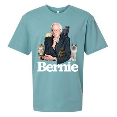 Funny Bernie Sanders Cats Sueded Cloud Jersey T-Shirt