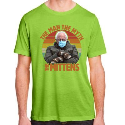 Funny Bernie Sanders Meme The Man The Myth The Mittens Adult ChromaSoft Performance T-Shirt