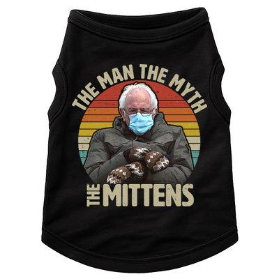 Funny Bernie Sanders Meme The Man The Myth The Mittens Doggie Tank
