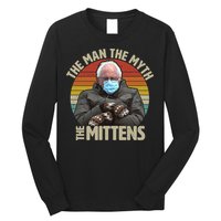 Funny Bernie Sanders Meme The Man The Myth The Mittens Long Sleeve Shirt