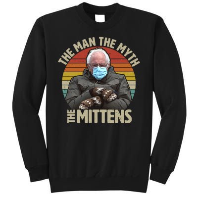 Funny Bernie Sanders Meme The Man The Myth The Mittens Sweatshirt