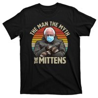 Funny Bernie Sanders Meme The Man The Myth The Mittens T-Shirt