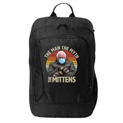 Funny Bernie Sanders Meme The Man The Myth The Mittens City Backpack