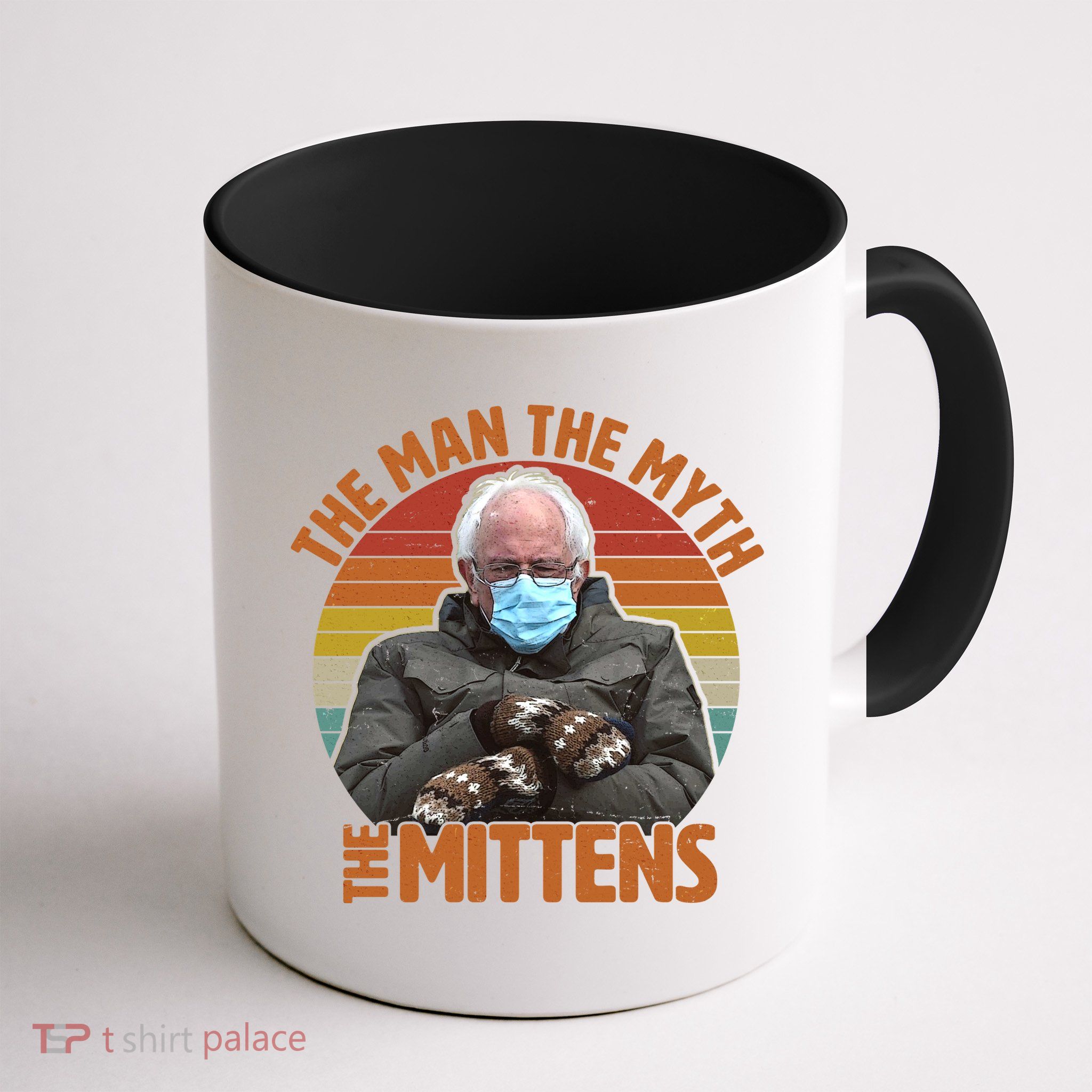 Funny Bernie Sanders Meme The Man The Myth The Mittens Mug