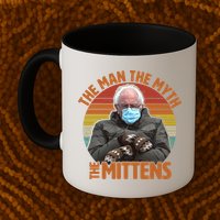 Funny Bernie Sanders Meme The Man The Myth The Mittens Mug